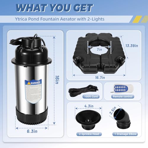 Pond Fountain Aerator with 4