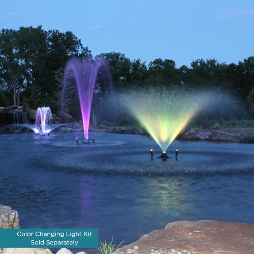 1 4 HP Floating Fountain & Aerator for Ponds and Lakes with 100 ft Cord