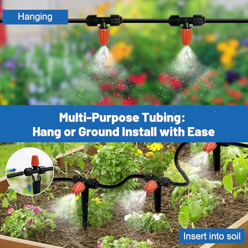 Misting Drip Irrigation System for Garden Watering