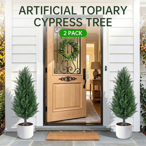 3FT Artificial Cedar Topiary (Cedar Green / 3 FT)