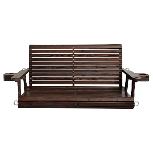 Wooden Porch Swing 2 (Rustic / 4.5 FT Extra Large)
