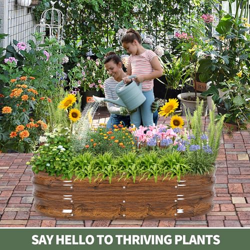Galvanized Raised Garden Bed Outdoor (2 Count)