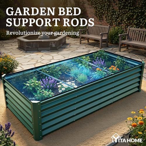 8x4x1.5ft Galvanized Raised Garden Bed (8x4x1.5ft / Green)