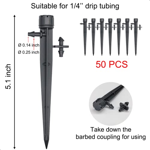 Drip Irrigation Emitters Irrigation Drippers (50 Count)