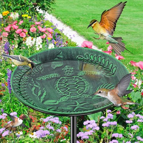 Metal Bird Bath for Outside