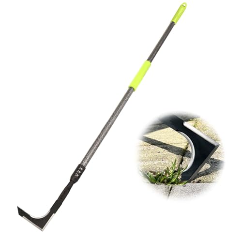 Crack Weeder 48" Long Handle Crevice Weeding Tool with Soft Grip