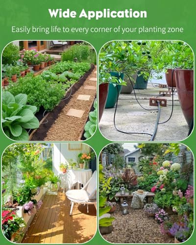 50ft Drip Irrigation System Kit
