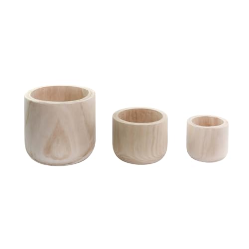 11'' Wood Cylinder Planter