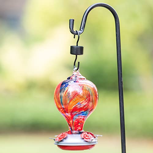 Hummingbird Feeders Blown Glass Hummingbird Feeder