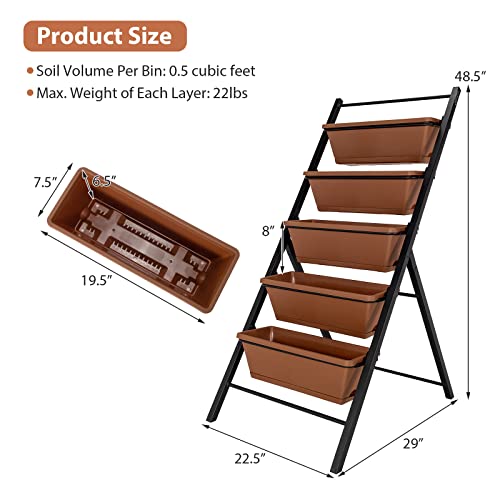 Set of 2 Vertical Planter Raised Bed (2 Count)