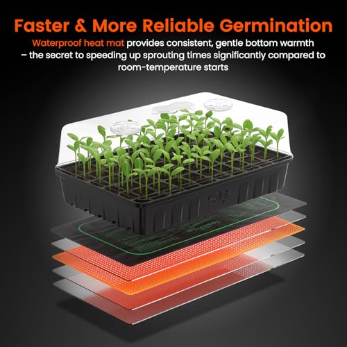 3 Set 60 Cell Seed Starter Kit with Domes (3 Count)