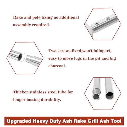 Coal Rake Grill Ash Tool