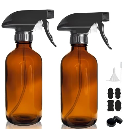 8OZ Amber Glass Spray Bottles