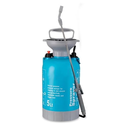 Upgraded Reinforced 1.3 Gallon Pump Pressure Sprayer