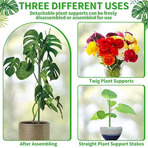 2 Pack 27.56" Detachable Twig Plant Support Stakes Set