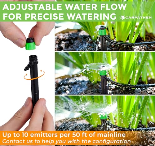 1 4" Drip Irrigation Emitters Vortex Sprinkler Parts (100 Count)