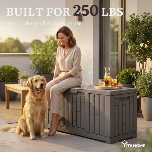 60 Gallon Outdoor Storage Box w