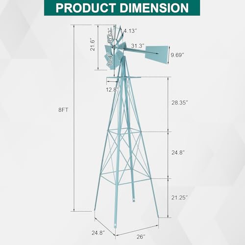 Garden Windmill for Yard Decor