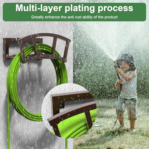 2 Pack Garden Hose Holder Wall Mounted (2 Count)