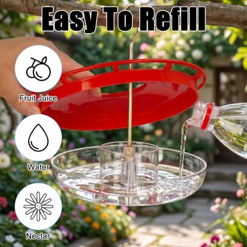 Saucer Hummingbird Feeders for Outdoors Hanging