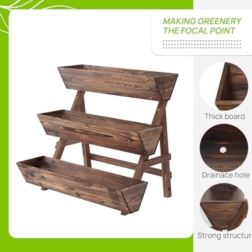 Vertical Garden Planter Tiered Planter 3 Tier Raised Garden Bed Outdoor