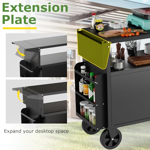 Grill Table Outdoor Grill Cart with Storage (39.8"H)