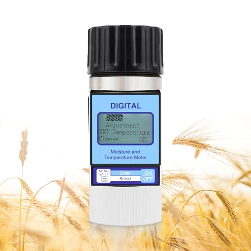 Dual Display Grain Moisture Meter Seed Humidity Tester for 25 Types Crops