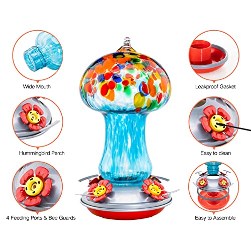 Gifts for Women Hummingbird Feeders for Outdoors Hanging Ant and Bee Proof