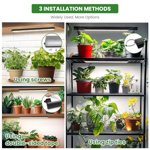 14in Grow Light Strip for Indoor Plants (6 Pack)
