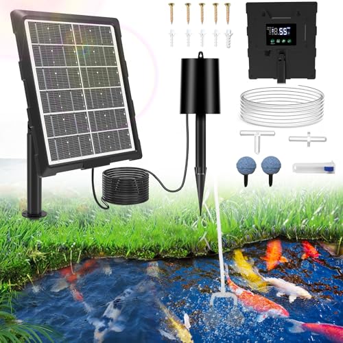 Upgraded Digital Display Solar Pond Aerator