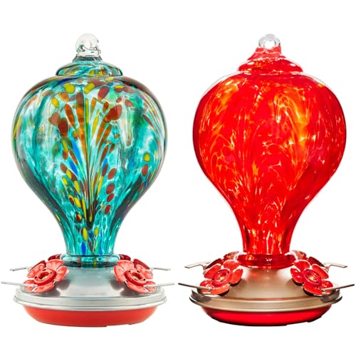 2 Packs Hummingbird Feeder for Outdoors Hanging Ant and Bee Proof