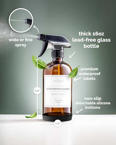 Amber Glass Spray Bottles