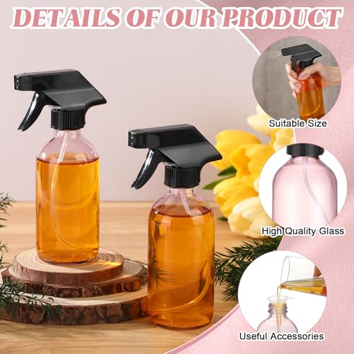 12 Pcs 8 oz Glass Spray Bottles (12 Count)