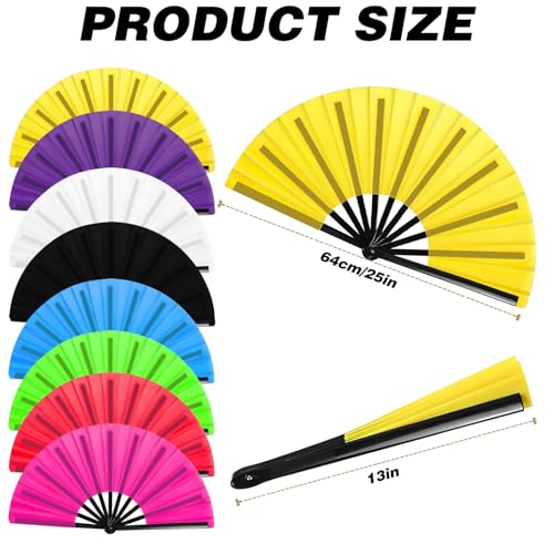 8Pcs Folding Hand Fan Bulk (8pcs)
