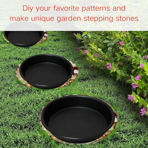 Stepping Stone Kit Includes 3 Size Cement Molds (mix)