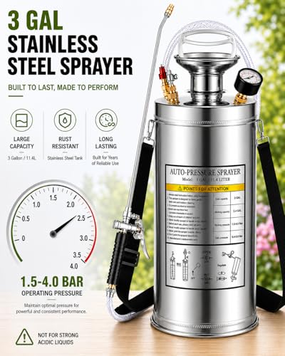 Stainless Steel Sprayer 3 Gallon