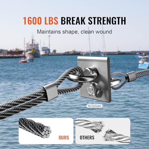 1 8 Black Stainless Steel Cable