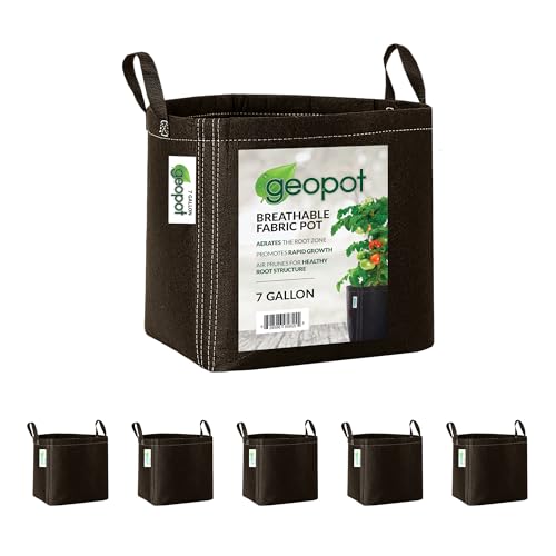 7 Gallon Fabric Grow Bags with Handles (5 Count)