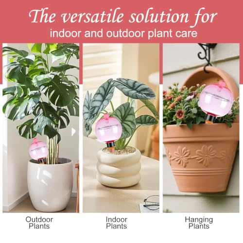 6 Pack Self Watering Globes 17oz Large Plant Watering Globes Top Fill