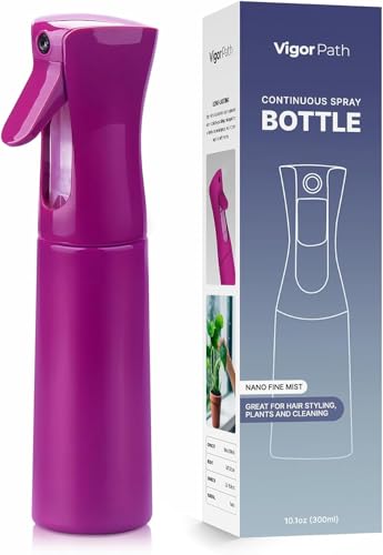 Continuous Mist Purple Spray Bottle 300ml Fine Mist for Hair