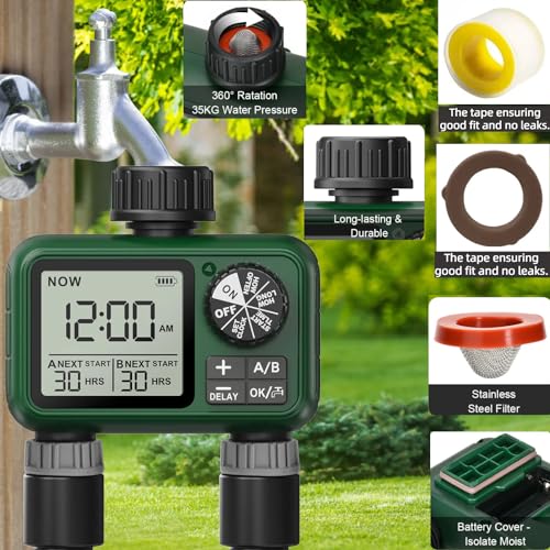 Water Timer for Outdoor Garden Hose