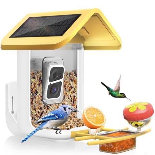 Smart Bird Feeder with Camera Solar Powered