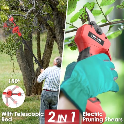 Electric Pruning Shears with Telescopic Rod