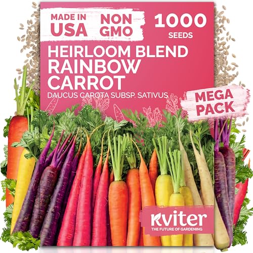 1 000 Rainbow Carrot Heirloom Vegetable Seeds for Planting