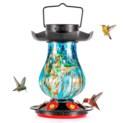 Solar Hummingbird Feeder for Outdoor