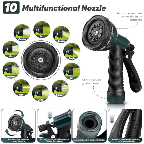 Garden Hose 100FT with 10