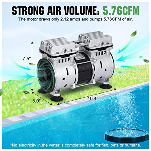 Pond Aerators 5.76CFM Aerartion System for Up to 3 Acre 3