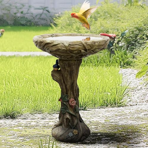 25.5” H Concrete Birdbaths for Outdoors