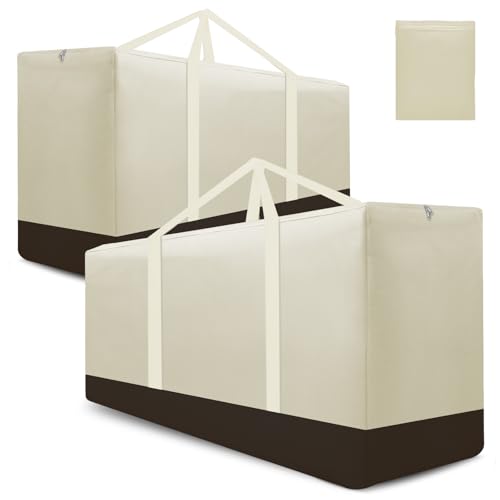 177 Gallon Extra Large Waterproof Patio Cushion Storage Bag (2 Count)