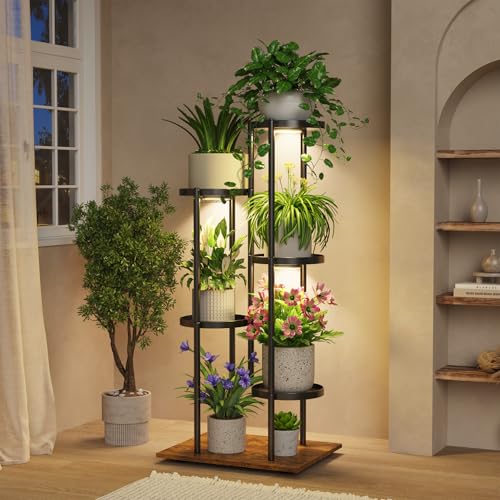 5 Tier Plant Stand Indoor with Grow Lights